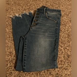 Abercrombie Simone high rise ankle jeans